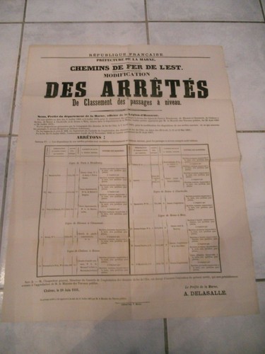 Rare affiche ancienne - rare, 19ème