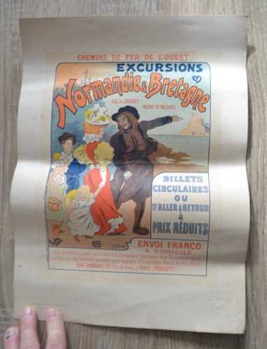 Affiche ancienne chemins - affiche, de