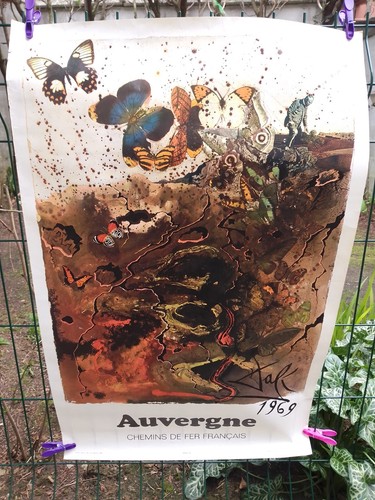 Ancienne affiche chemin fer - affiche,