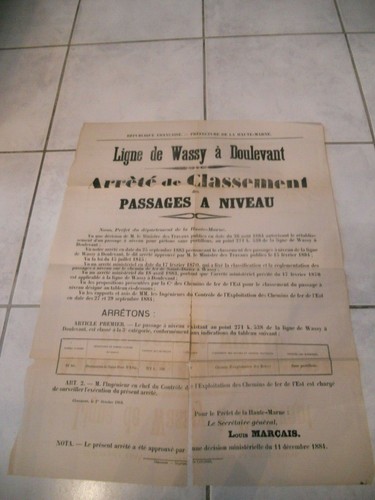 Rare affiche ancienne 19ème - rare,