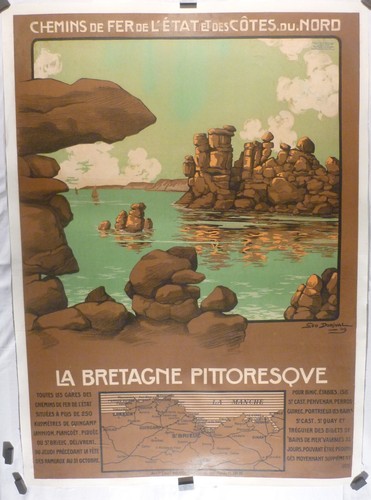 Rare affiche ancienne bretagne - affiche,