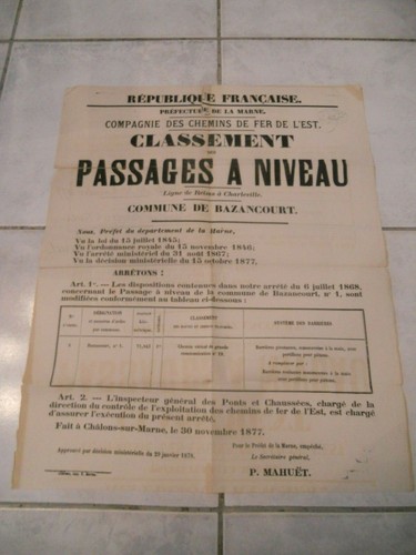 Rare affiche ancienne 19ème - rare,