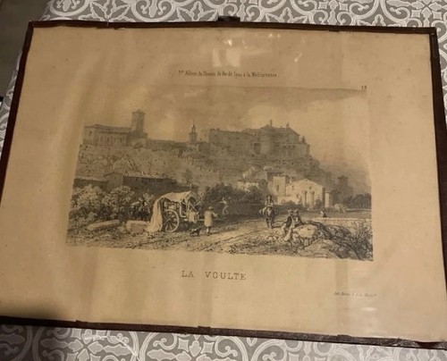 Affiche ancienne cadre - ancienne,