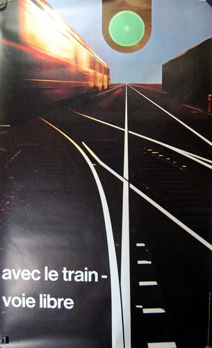 Affiche ancienne 1968 - ancienne, chemins