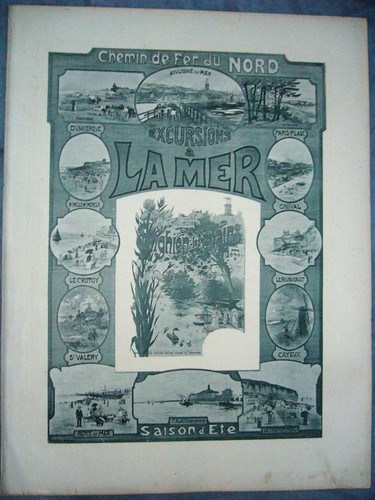 Ancienne affiche chemins - ancienne, de